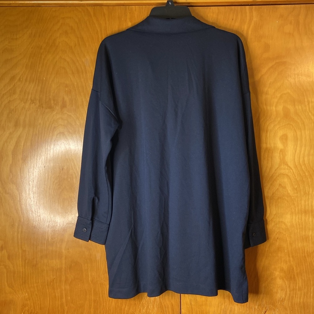Soft Surroundings Charcoal Long Sleeve Shirt. Size L - Picture 8 of 11